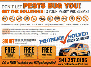 free pest control treatments &bull; Problem Solved Pest Control